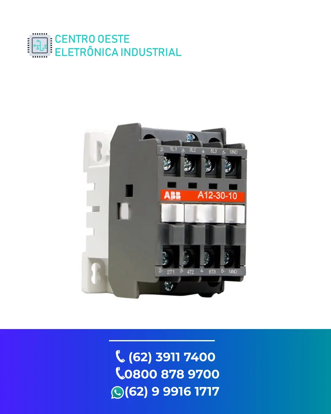 ASSISTÊNCIA TÉCNICA CONTATOR ABB A12 GOIÁS