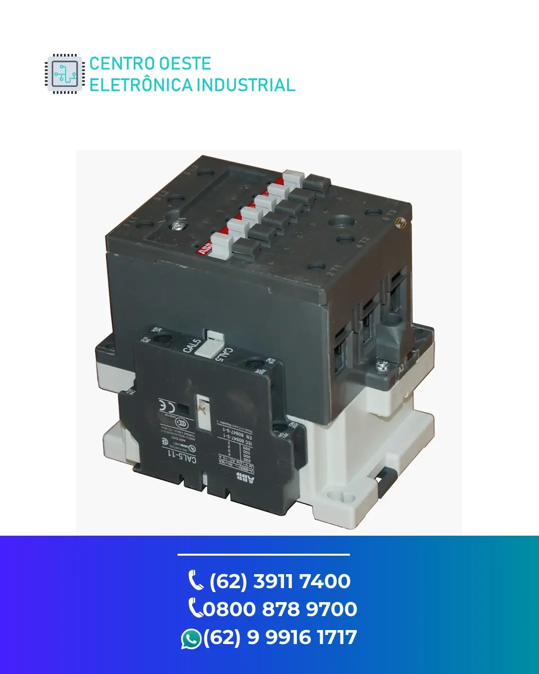 ASSISTÊNCIA TÉCNICA CONTATOR ABB A50 GOIÁS