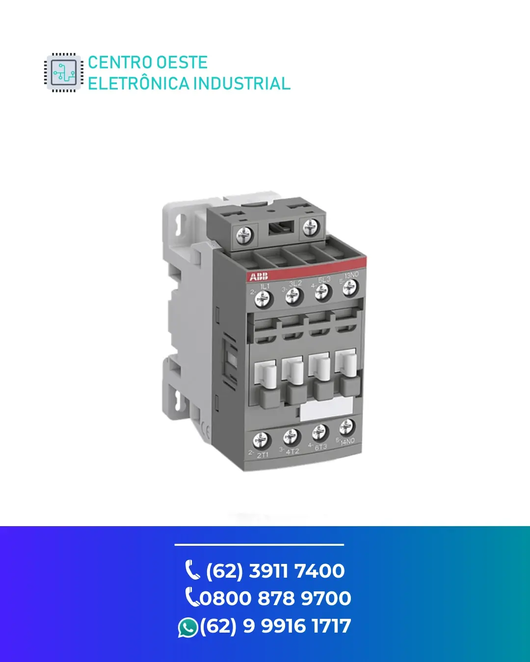 ASSISTÊNCIA TÉCNICA CONTATOR ABB AF09 GOIANIA