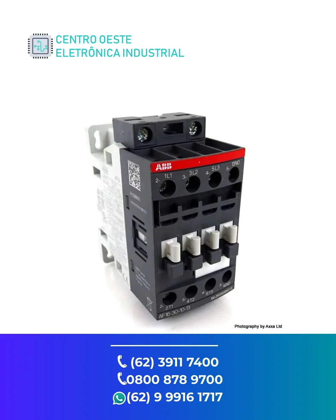 ASSISTÊNCIA TÉCNICA CONTATOR ABB AF16 GOIANIA