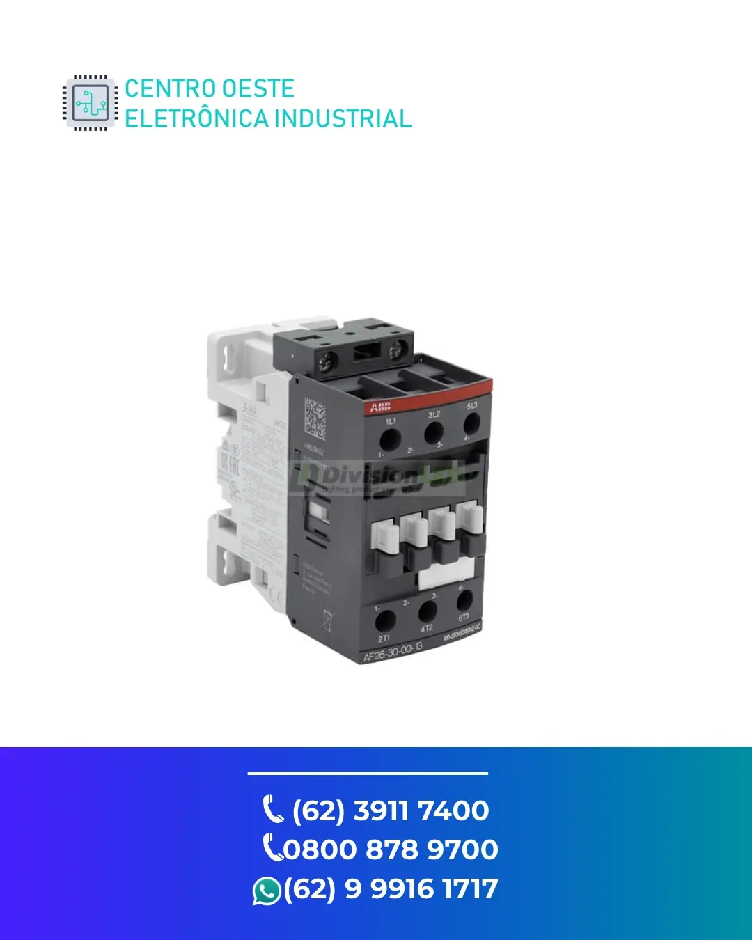 ASSISTÊNCIA TÉCNICA CONTATOR ABB AF26 GOIANIA
