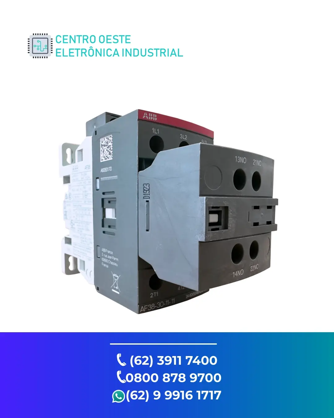 ASSISTÊNCIA TÉCNICA CONTATOR ABB AF38 GOIANIA