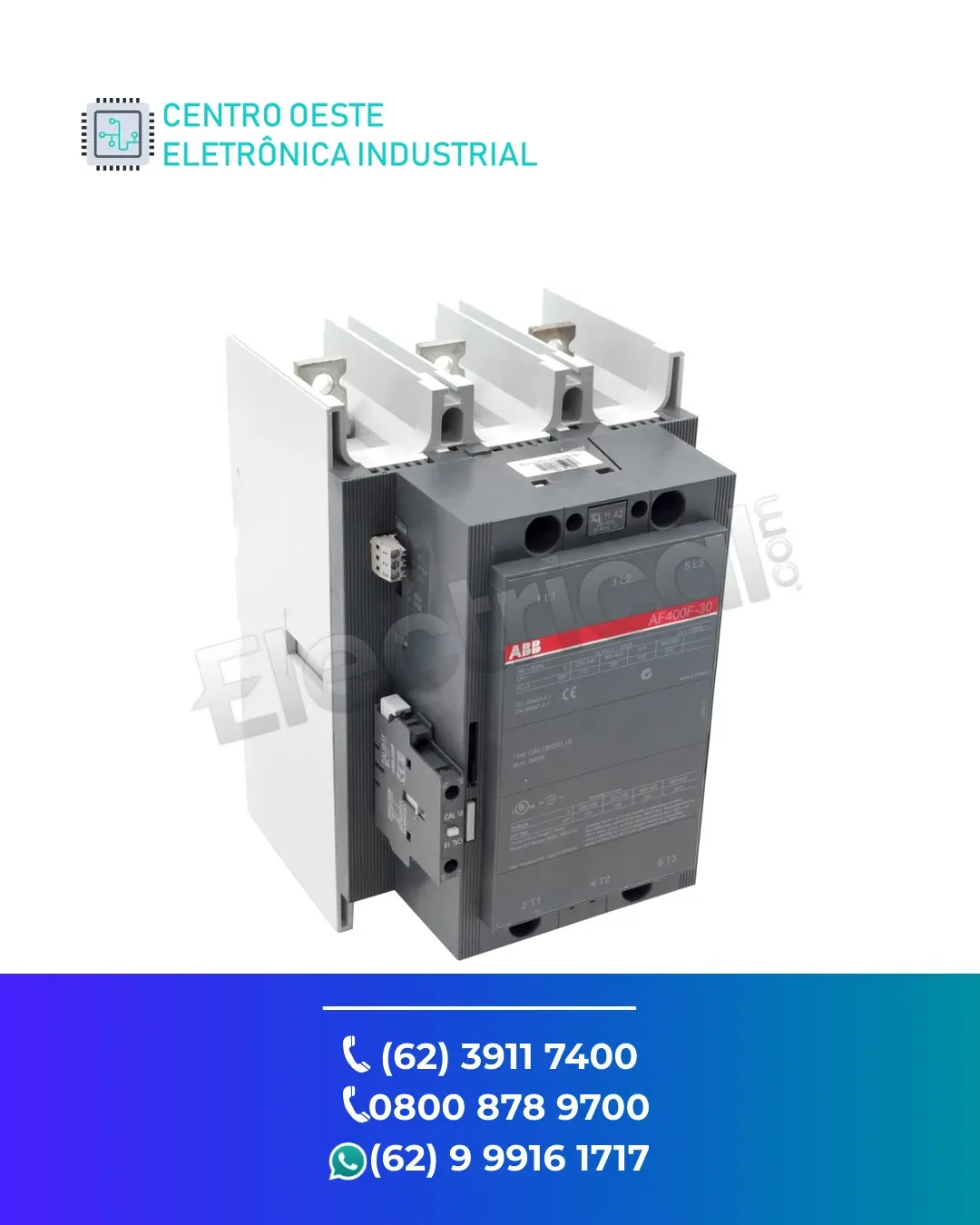 ASSISTÊNCIA TÉCNICA CONTATOR ABB AF460 GOIÁS
