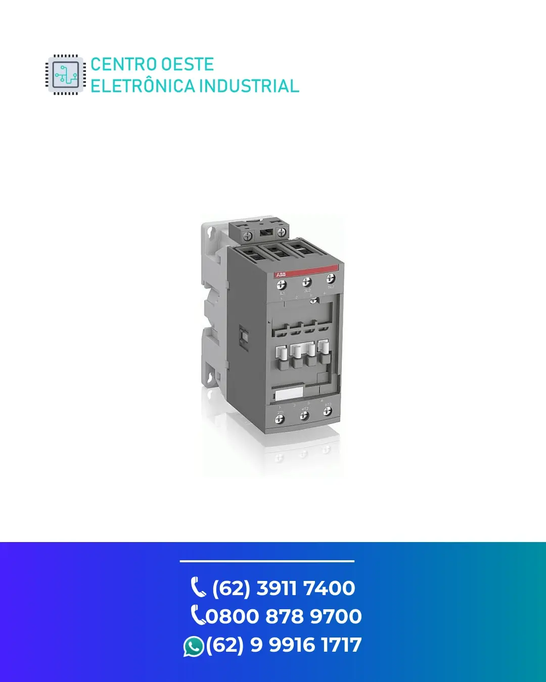 ASSISTÊNCIA TÉCNICA CONTATOR ABB AF80 GOIÁS