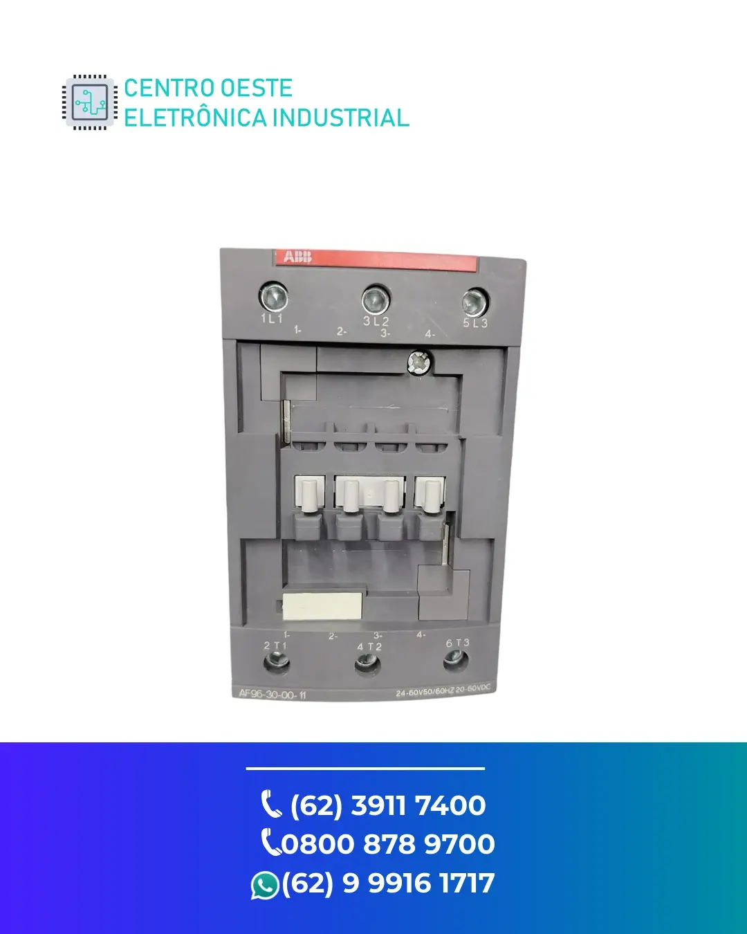 ASSISTÊNCIA TÉCNICA CONTATOR ABB AF96 GOIANIA
