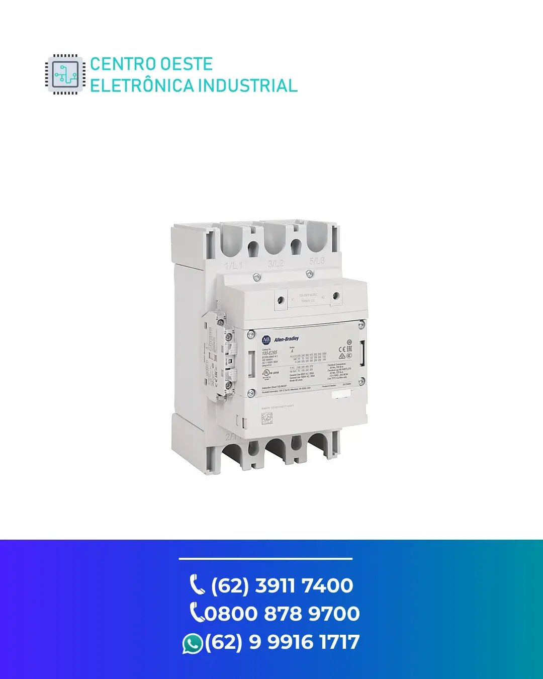ASSISTÊNCIA TÉCNICA CONTATOR ALLEN BRADLEY 100 E GOIANIA