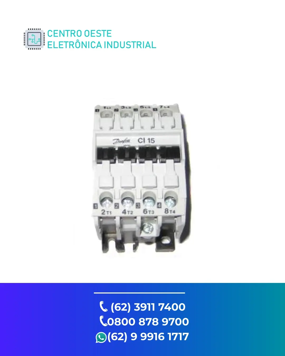ASSISTÊNCIA TÉCNICA CONTATOR DANFOSS CI15 GOIANIA