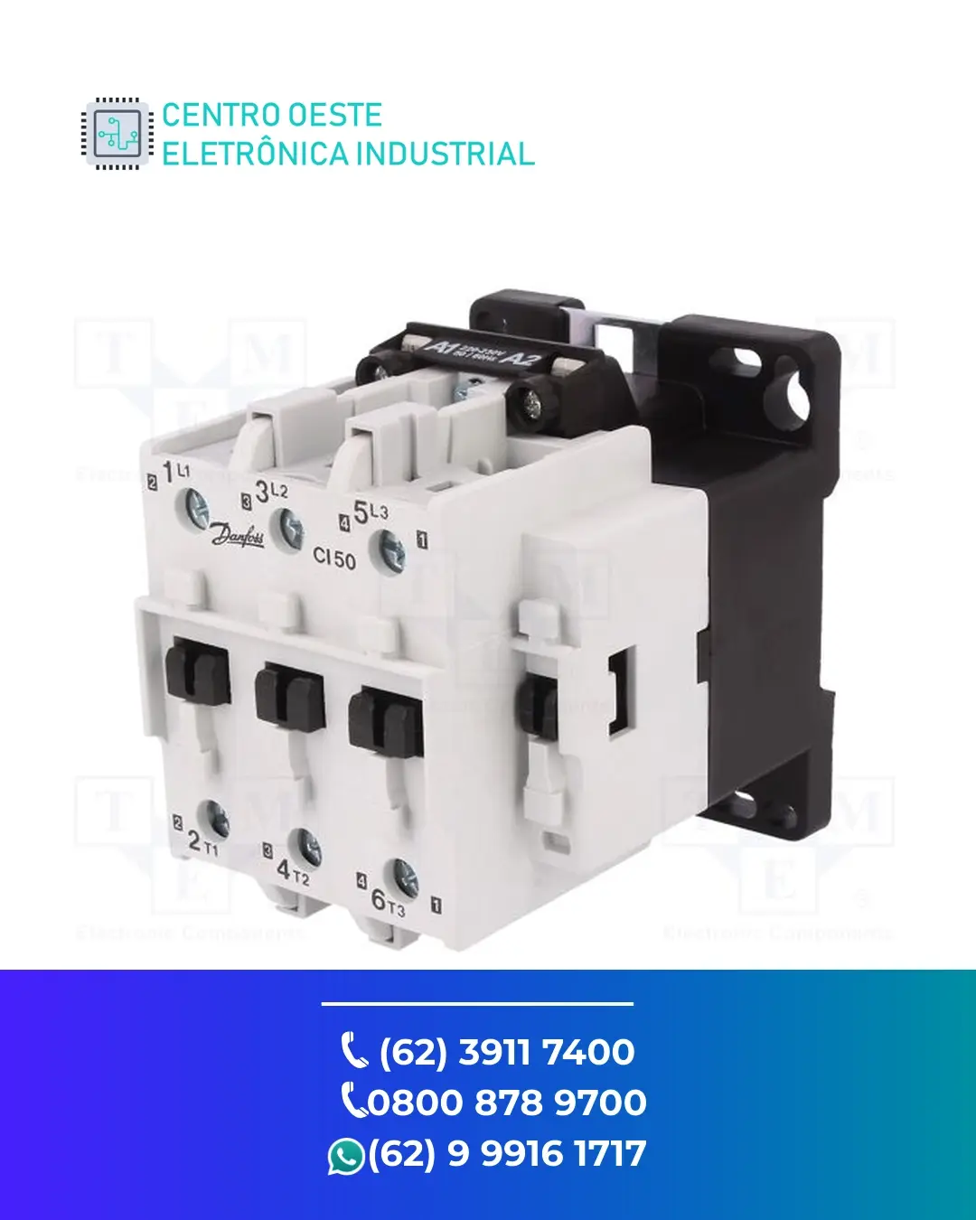 ASSISTÊNCIA TÉCNICA CONTATOR DANFOSS CI50 GOIANIA