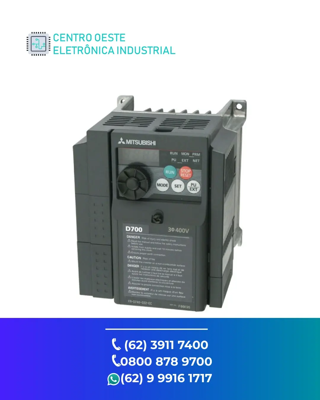 ASSISTÊNCIA TÉCNICA DE INVERSOR MITSUBISHI FR HEL BRASIL