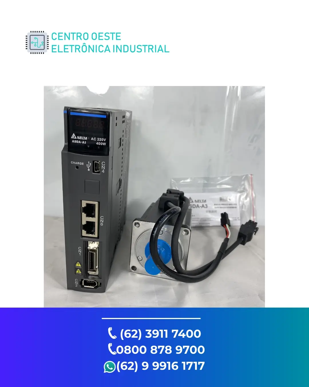 REPARO SERVO DRIVE DELTA ASDA A3 GOIÁS