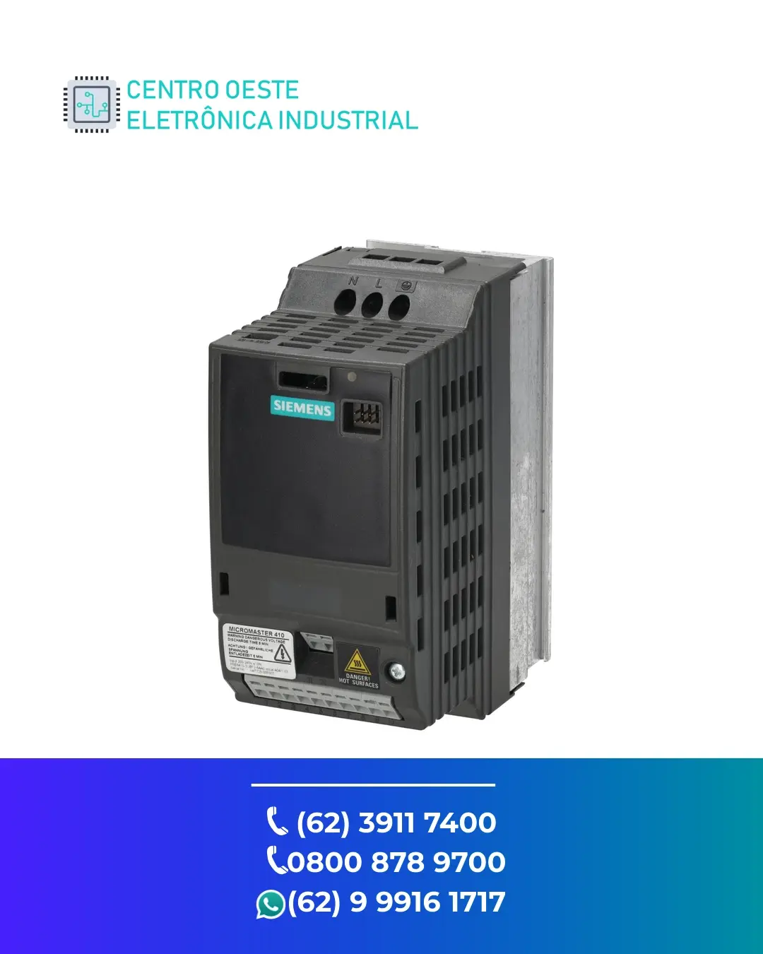 SUPORTE TÉCNICO INVERSOR SIEMENS MICROMASTER 410 BRASIL