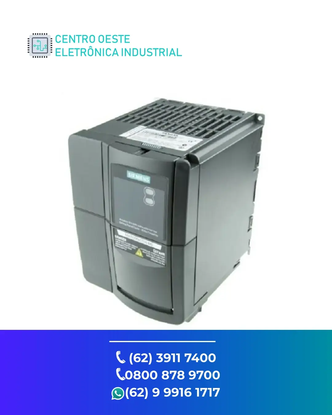 SUPORTE TÉCNICO INVERSOR SIEMENS MICROMASTER 420 GOIANIA