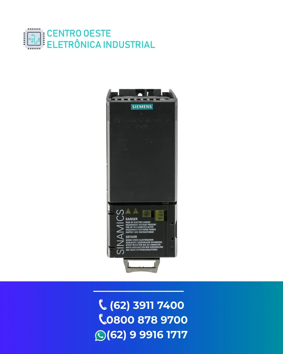 SUPORTE TÉCNICO INVERSOR SIEMENS SINAMICS G120C BRASIL