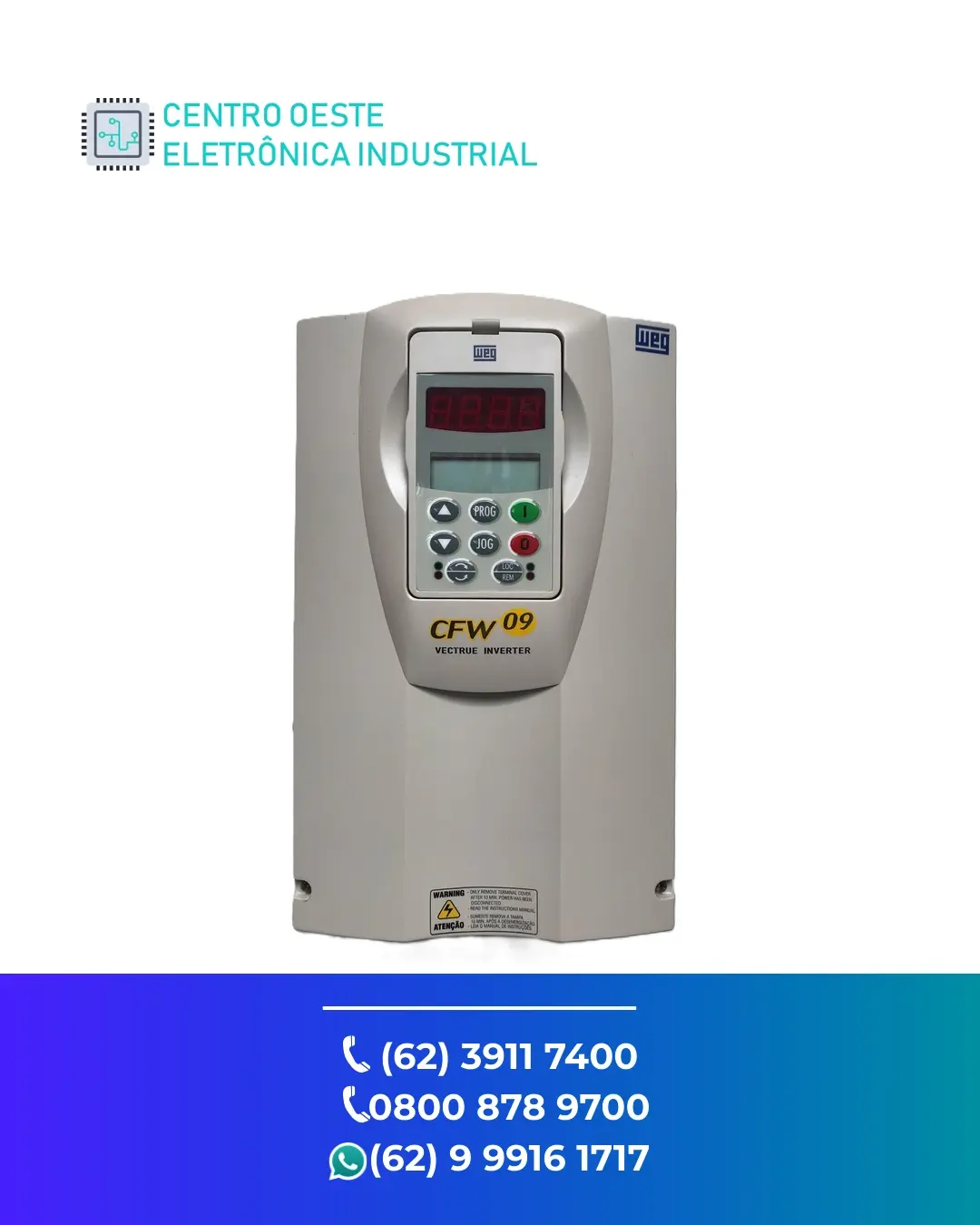 SUPORTE TÉCNICO INVERSOR WEG CFW09 GOIANIA