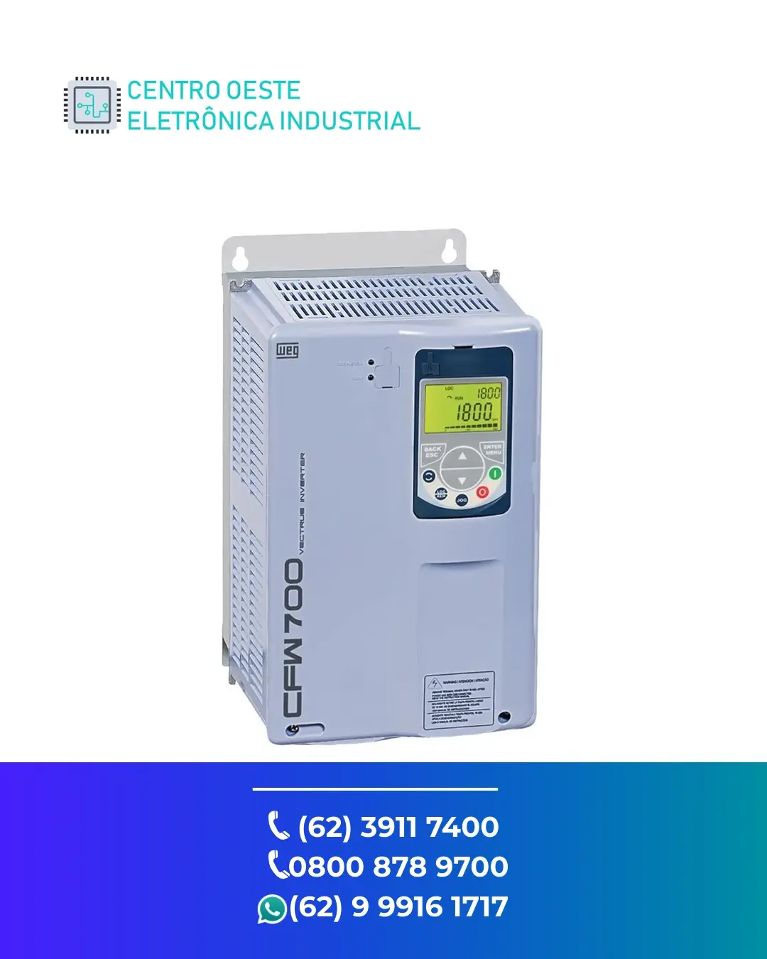 SUPORTE TÉCNICO INVERSOR WEG CFW700 GOIÁS