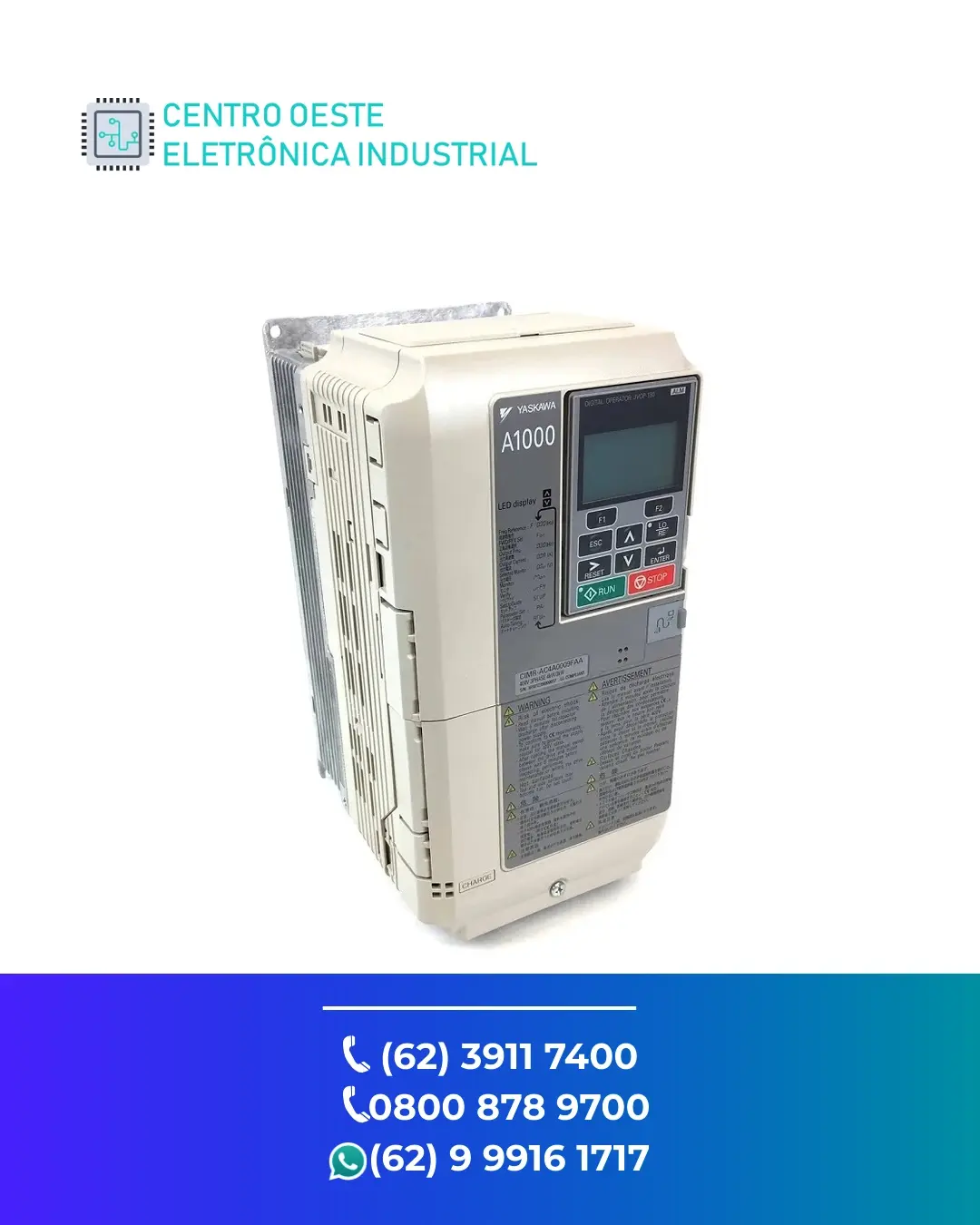 SUPORTE TÉCNICO INVERSOR YASKAWA A1000 GOIÁS
