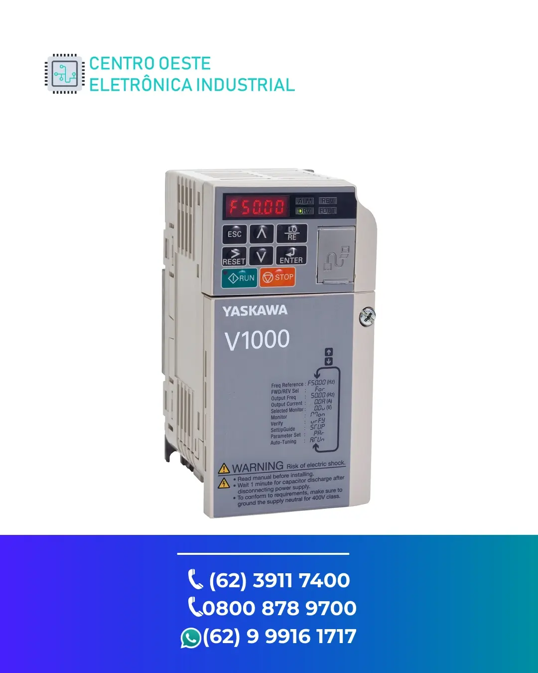 SUPORTE TÉCNICO INVERSOR YASKAWA CIMR JA GOIANIA
