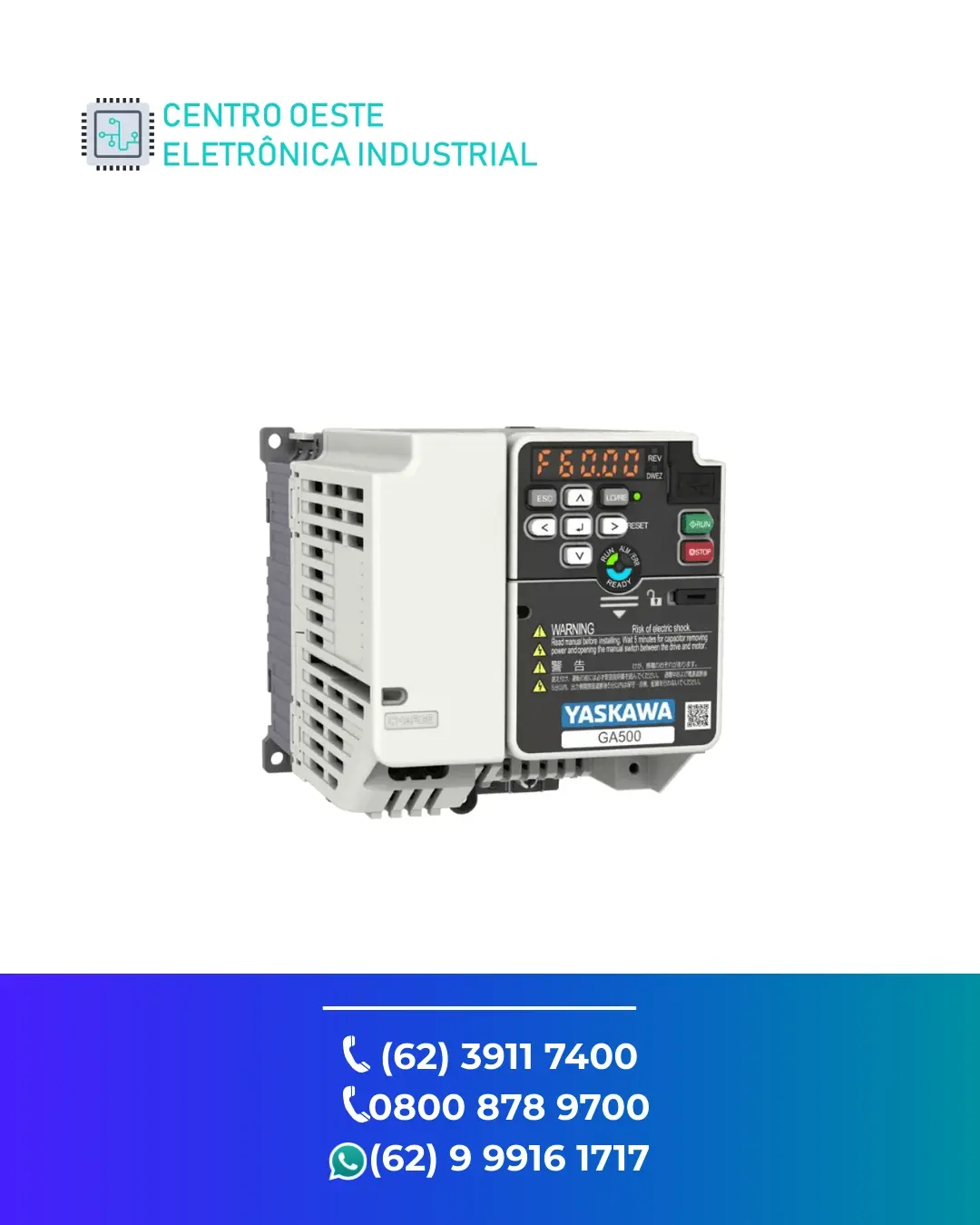 SUPORTE TÉCNICO INVERSOR YASKAWA GA500 GOIANIA