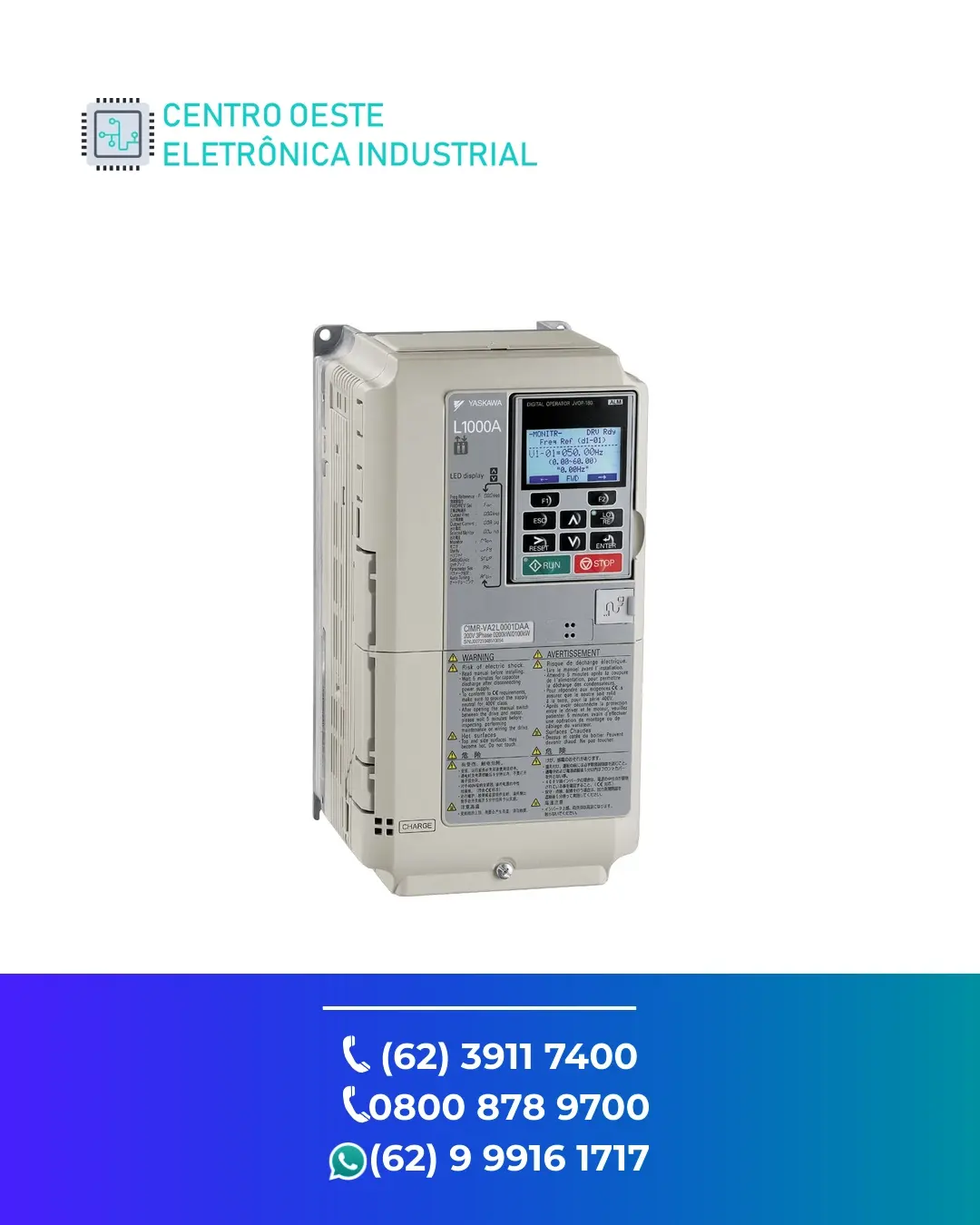 SUPORTE TÉCNICO INVERSOR YASKAWA L1000A BRASIL