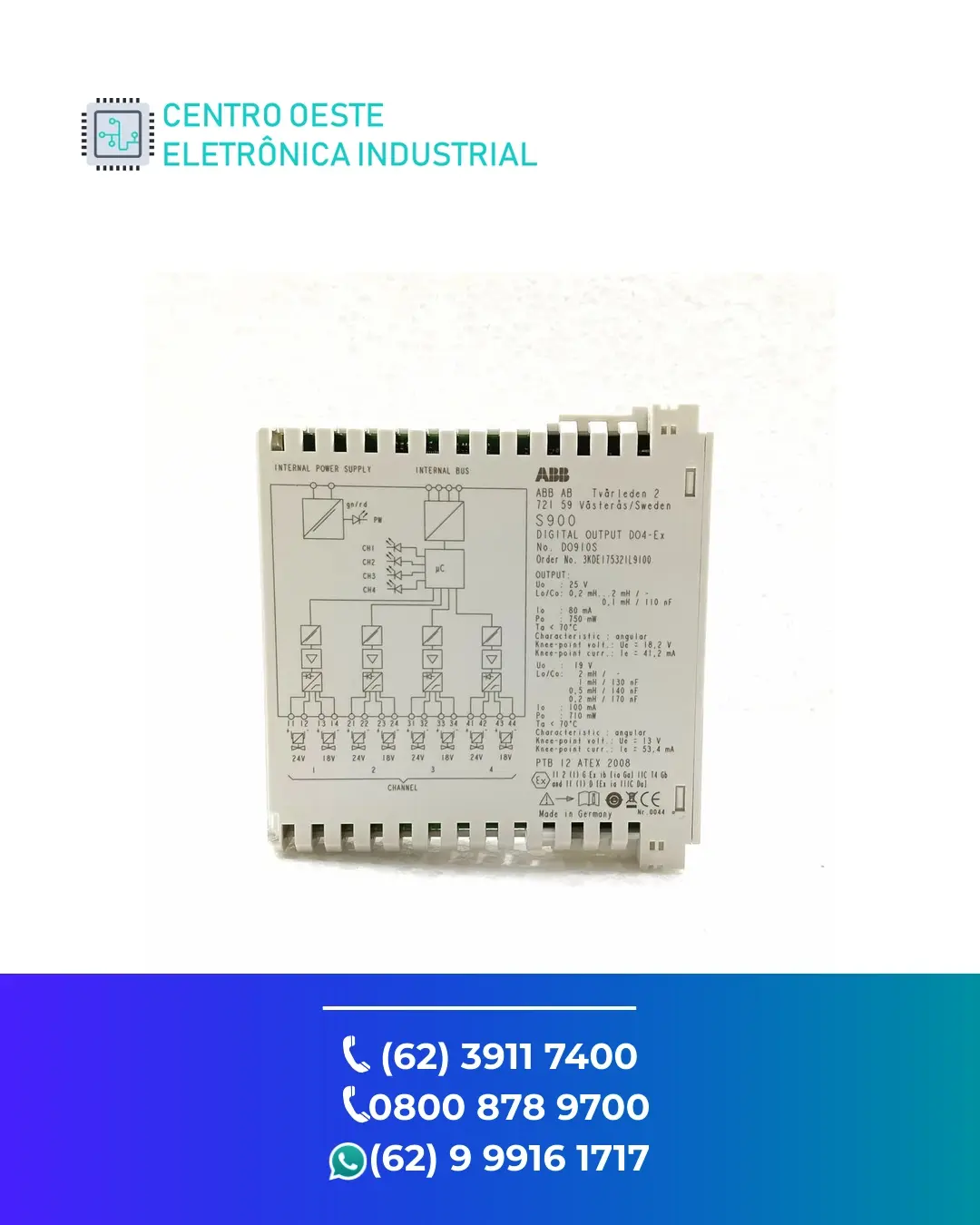 SUPORTE TÉCNICO IO REMOTO ABB S900 GOIANIA
