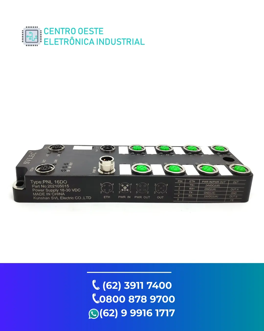 SUPORTE TÉCNICO IO REMOTO CONTROL TECHNIQUES MODULE IO BRASIL