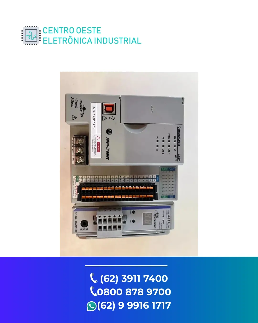 SUPORTE TÉCNICO PLC ALLEN BRADLEY COMPACTLOGIX L23 GOIÁS