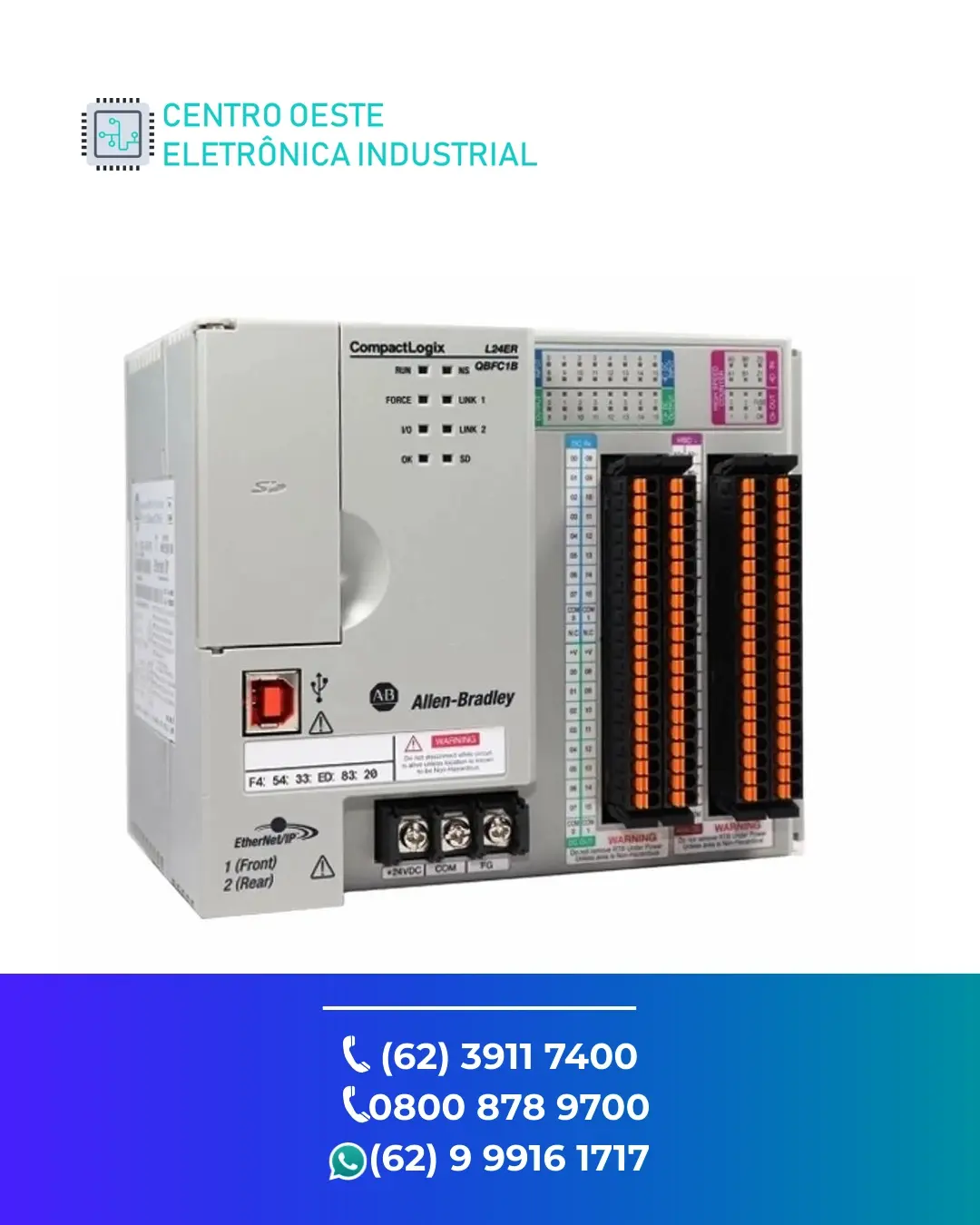 SUPORTE TÉCNICO PLC ALLEN BRADLEY COMPACTLOGIX L24 GOIÁS