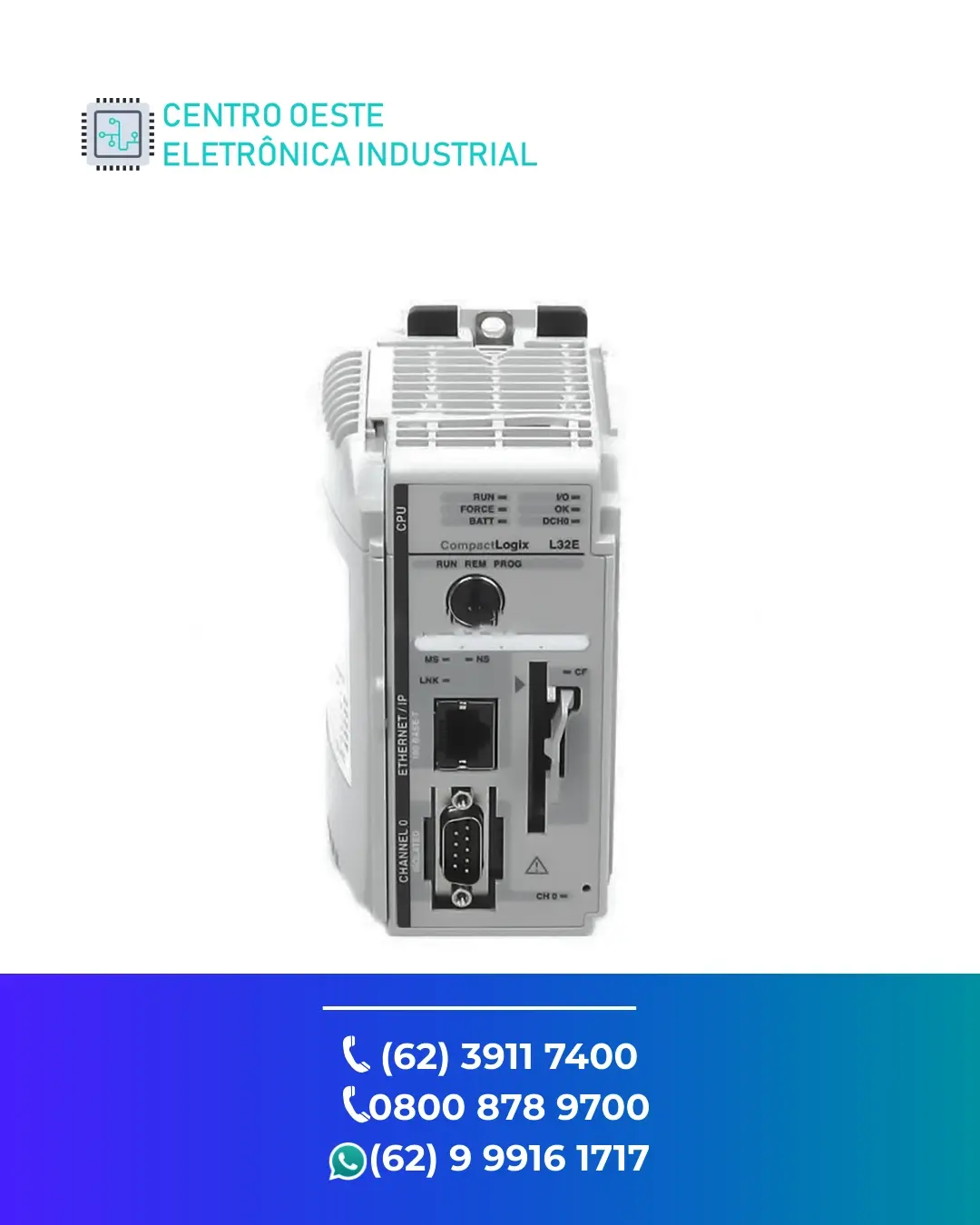 SUPORTE TÉCNICO PLC ALLEN BRADLEY COMPACTLOGIX L32 GOIÁS