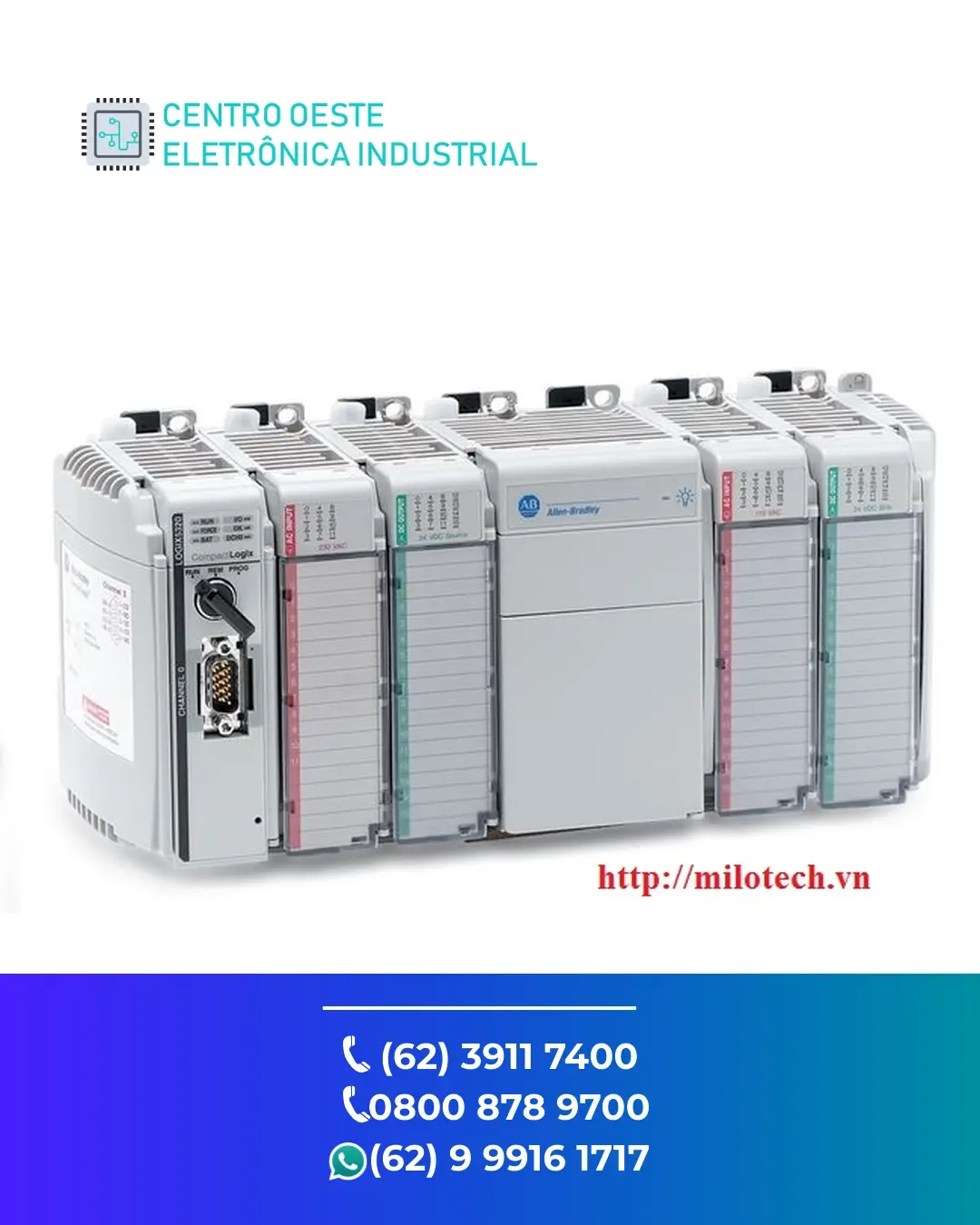 SUPORTE TÉCNICO PLC ALLEN BRADLEY COMPACTLOGIX L33 BRASIL