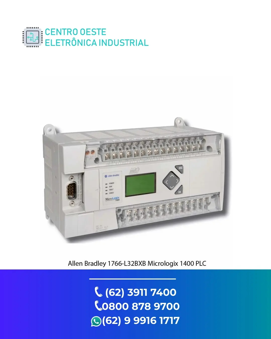 SUPORTE TÉCNICO PLC ALLEN BRADLEY MICROLOGIX 1400 BRASIL