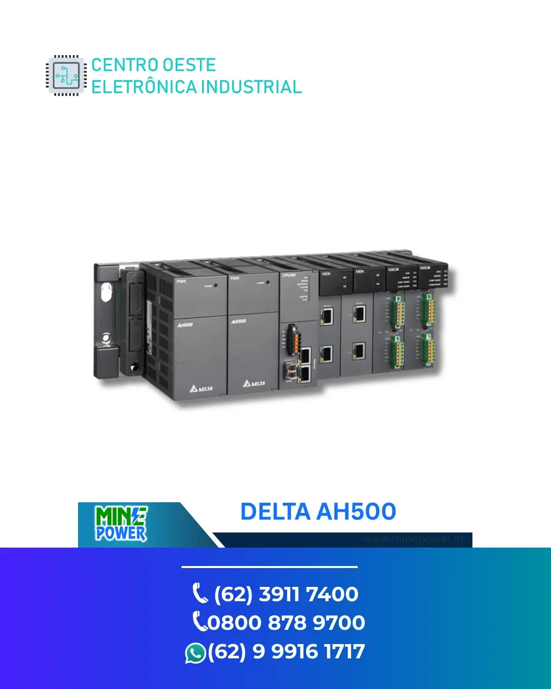 SUPORTE TÉCNICO PLC DELTA AH500 PMC GOIANIA