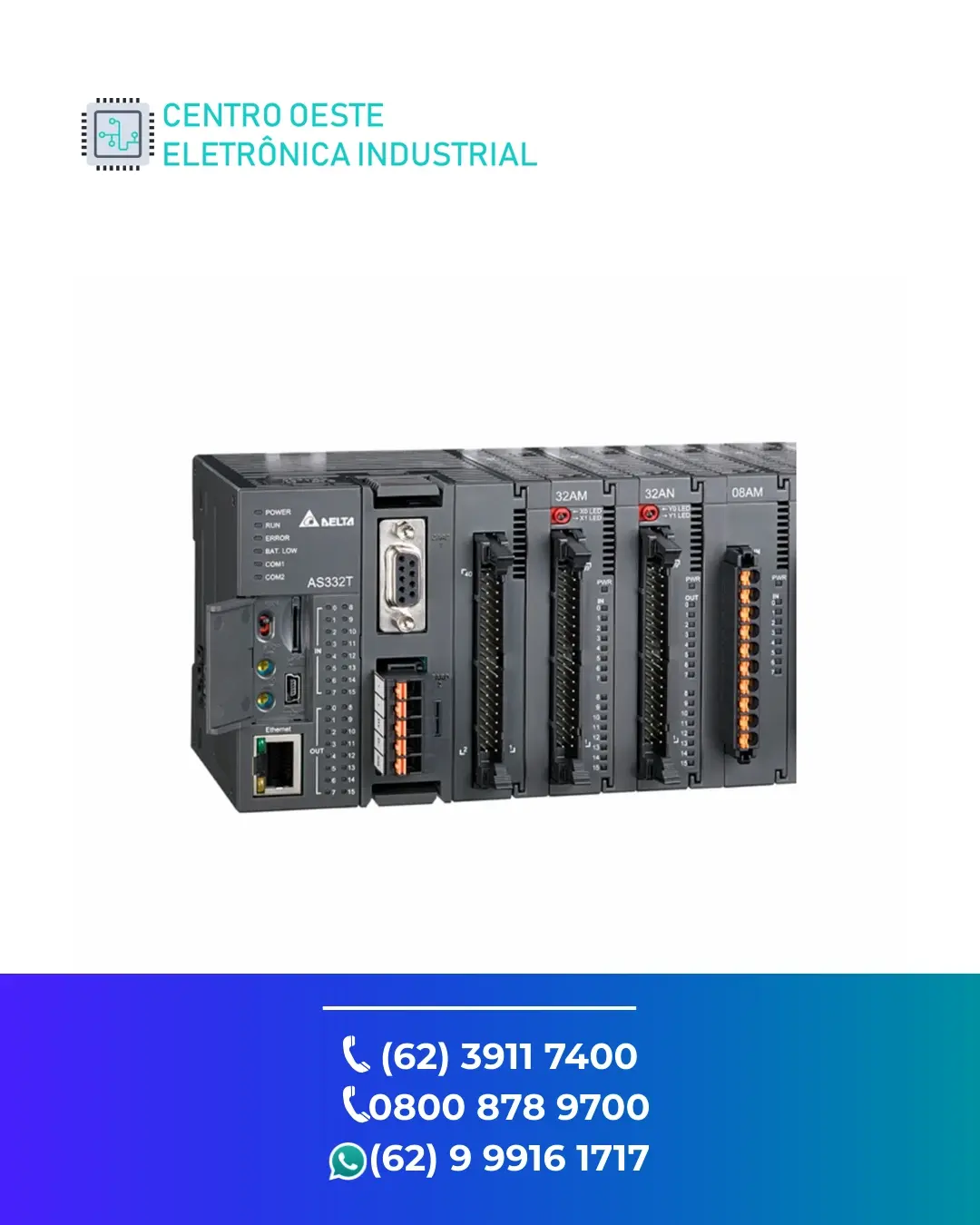 SUPORTE TÉCNICO PLC DELTA AS300 GOIANIA