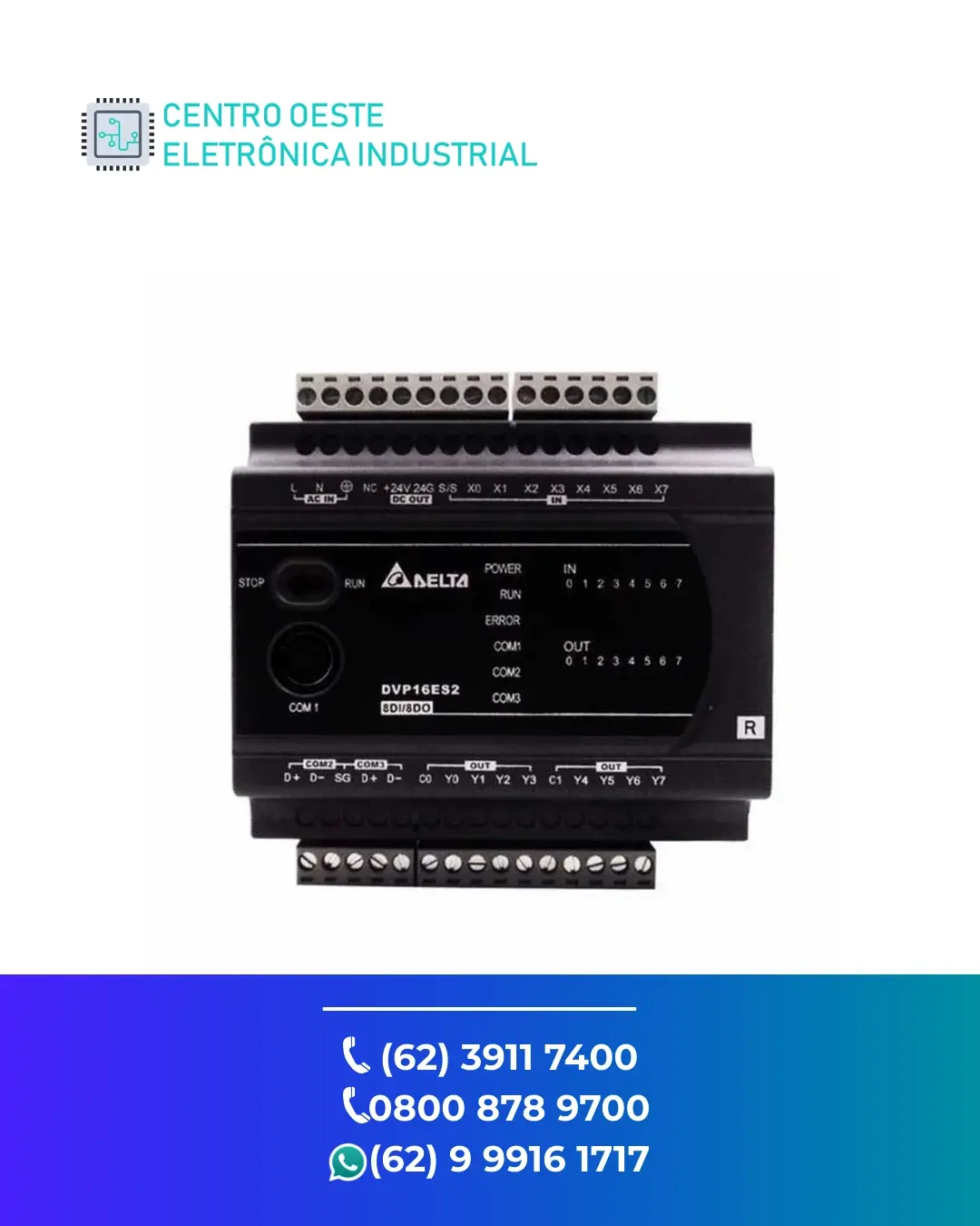 SUPORTE TÉCNICO PLC DELTA DVP EC3 GOIÁS