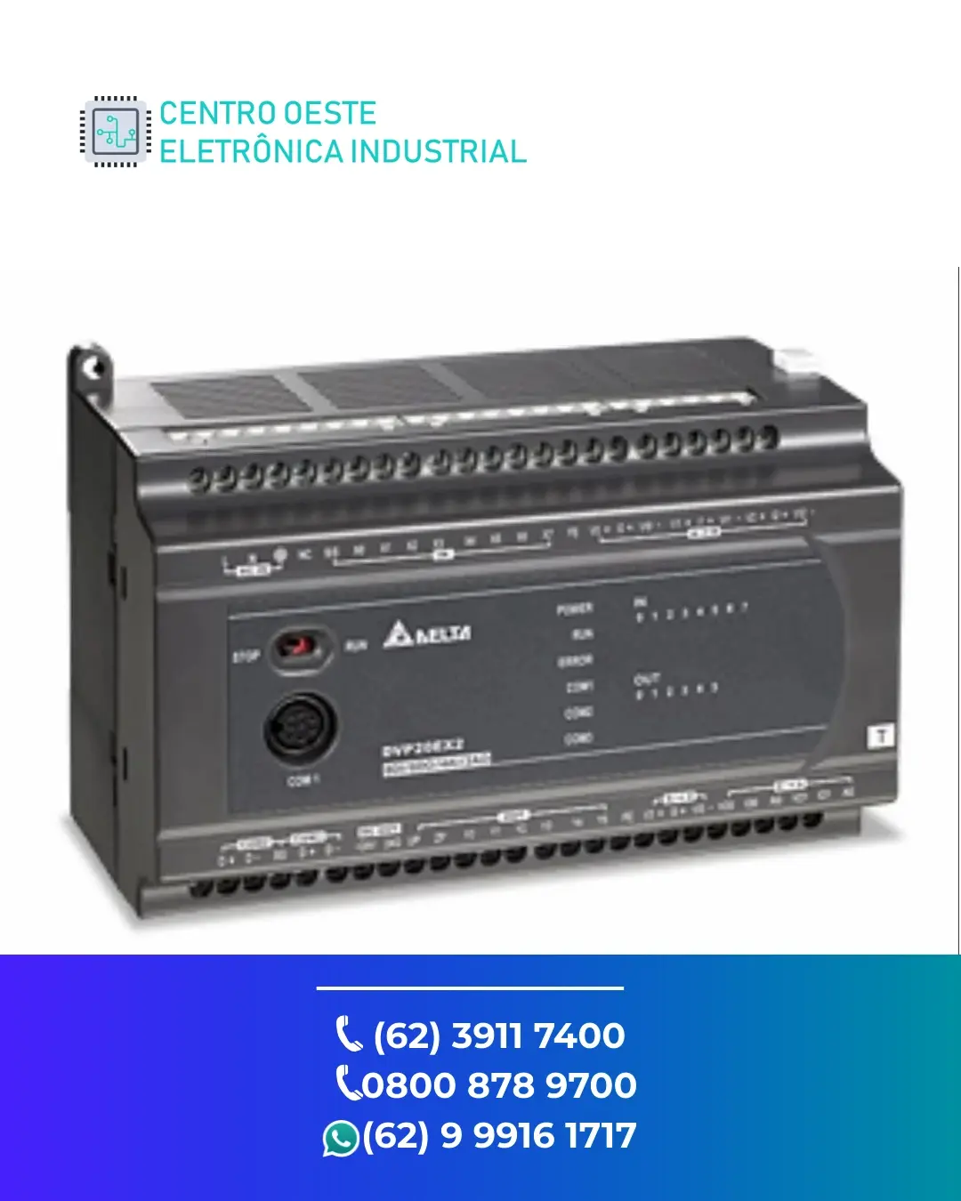 SUPORTE TÉCNICO PLC DELTA DVP ES2 GOIANIA
