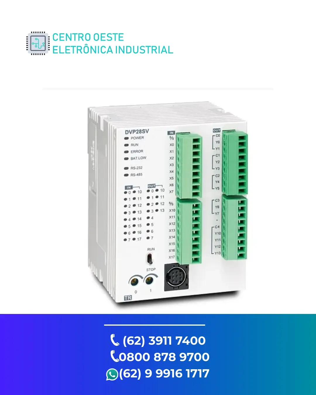 SUPORTE TÉCNICO PLC DELTA DVP SV2 GOIÁS