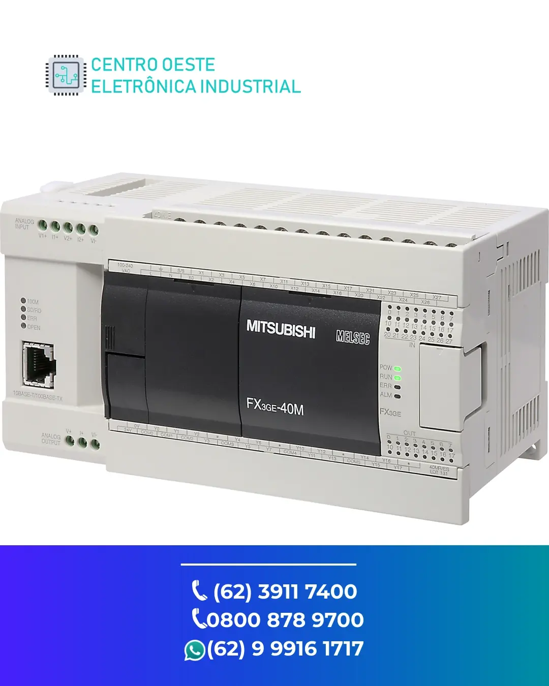 SUPORTE TÉCNICO PLC MITSUBISHI FX3G BRASIL
