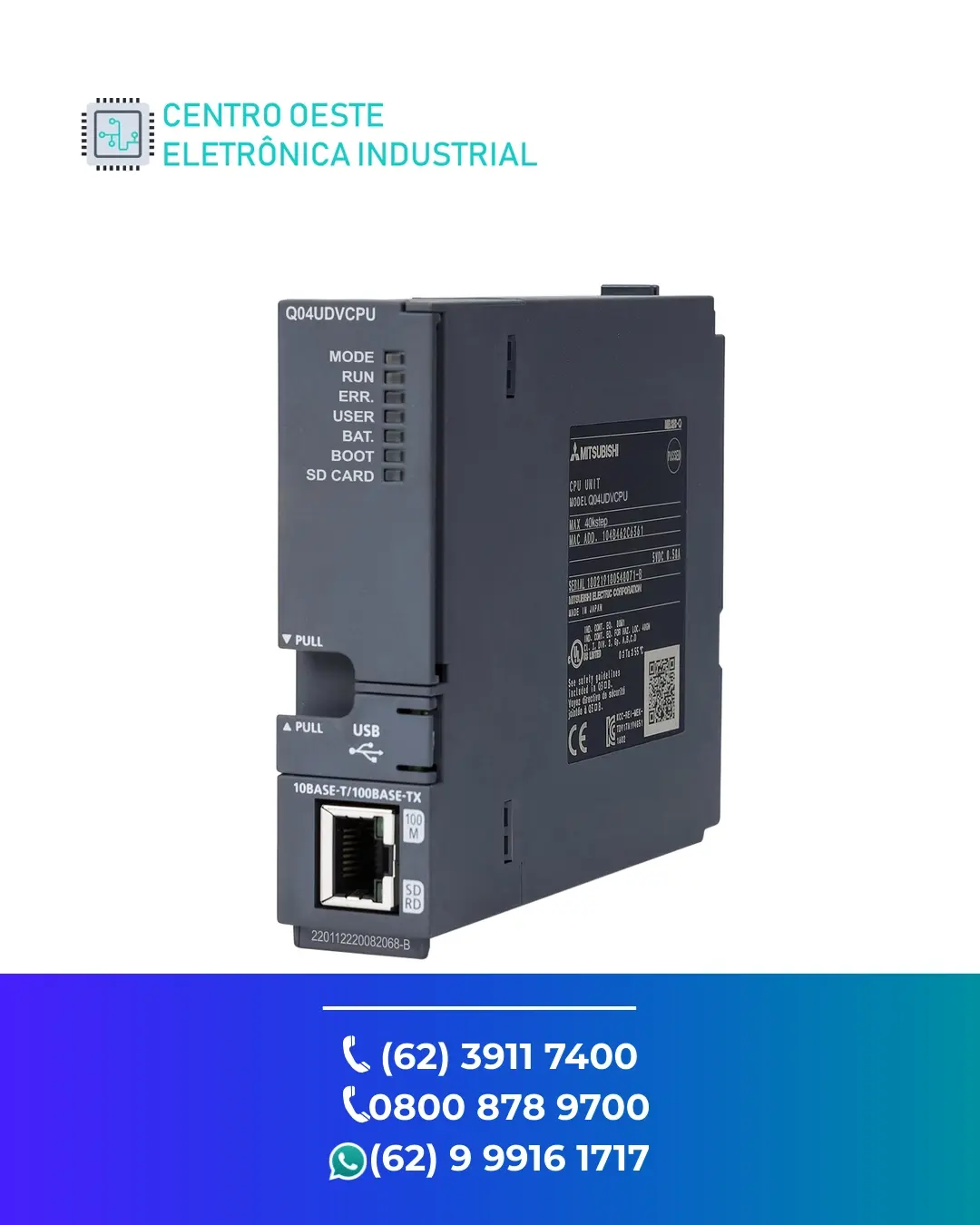 SUPORTE TÉCNICO PLC MITSUBISHI Q04 GOIANIA
