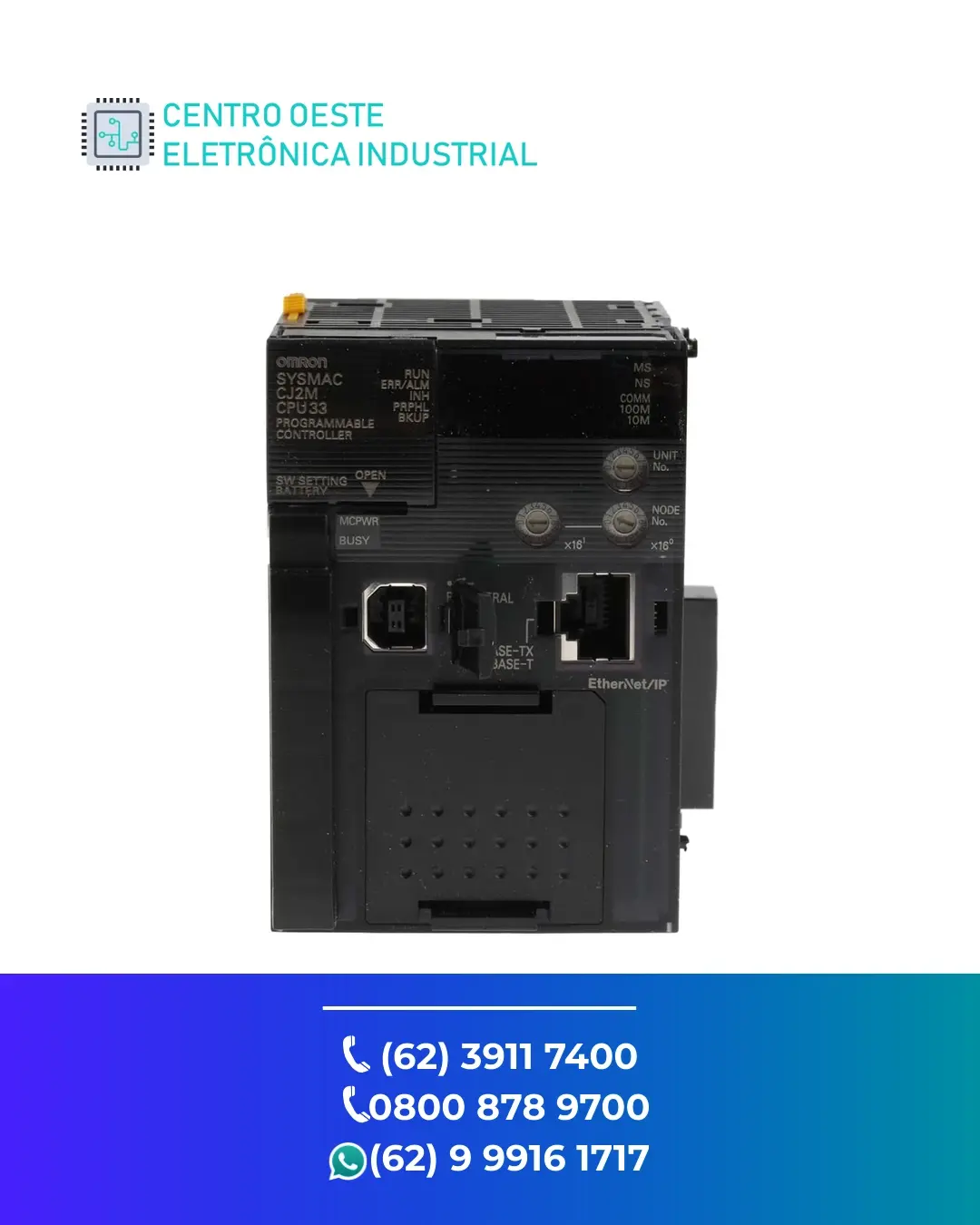 SUPORTE TÉCNICO PLC OMRON CJ2M GOIANIA