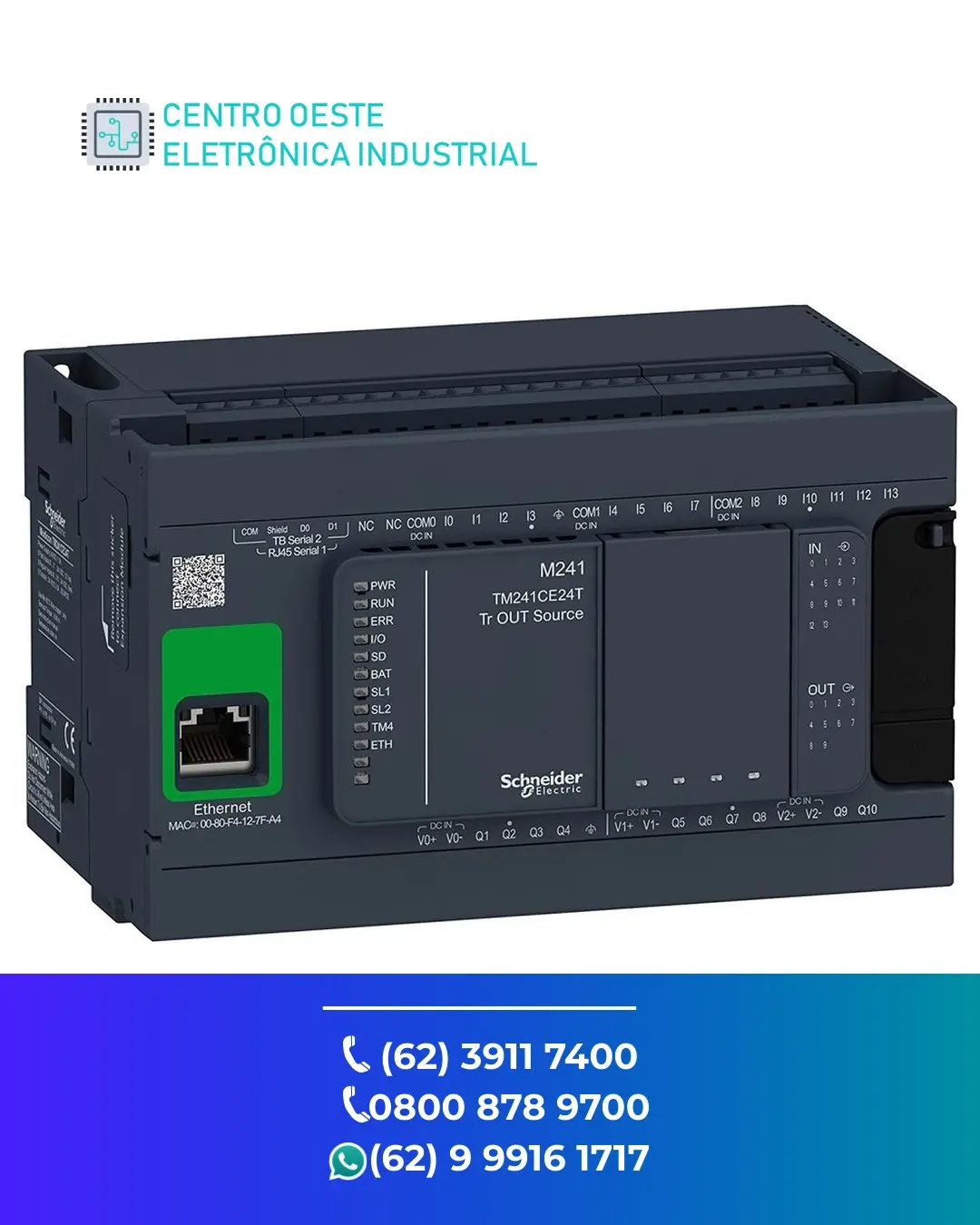 SUPORTE TÉCNICO PLC SCHNEIDER MODICON M241 GOIANIA