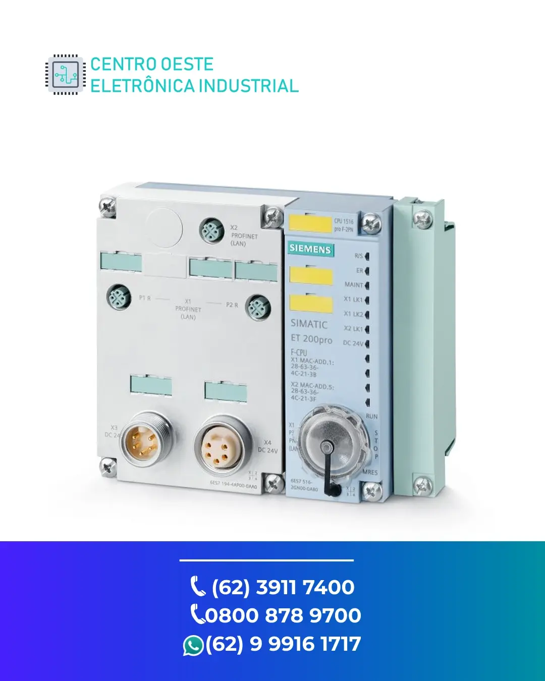 SUPORTE TÉCNICO PLC SIEMENS ET200PRO GOIANIA