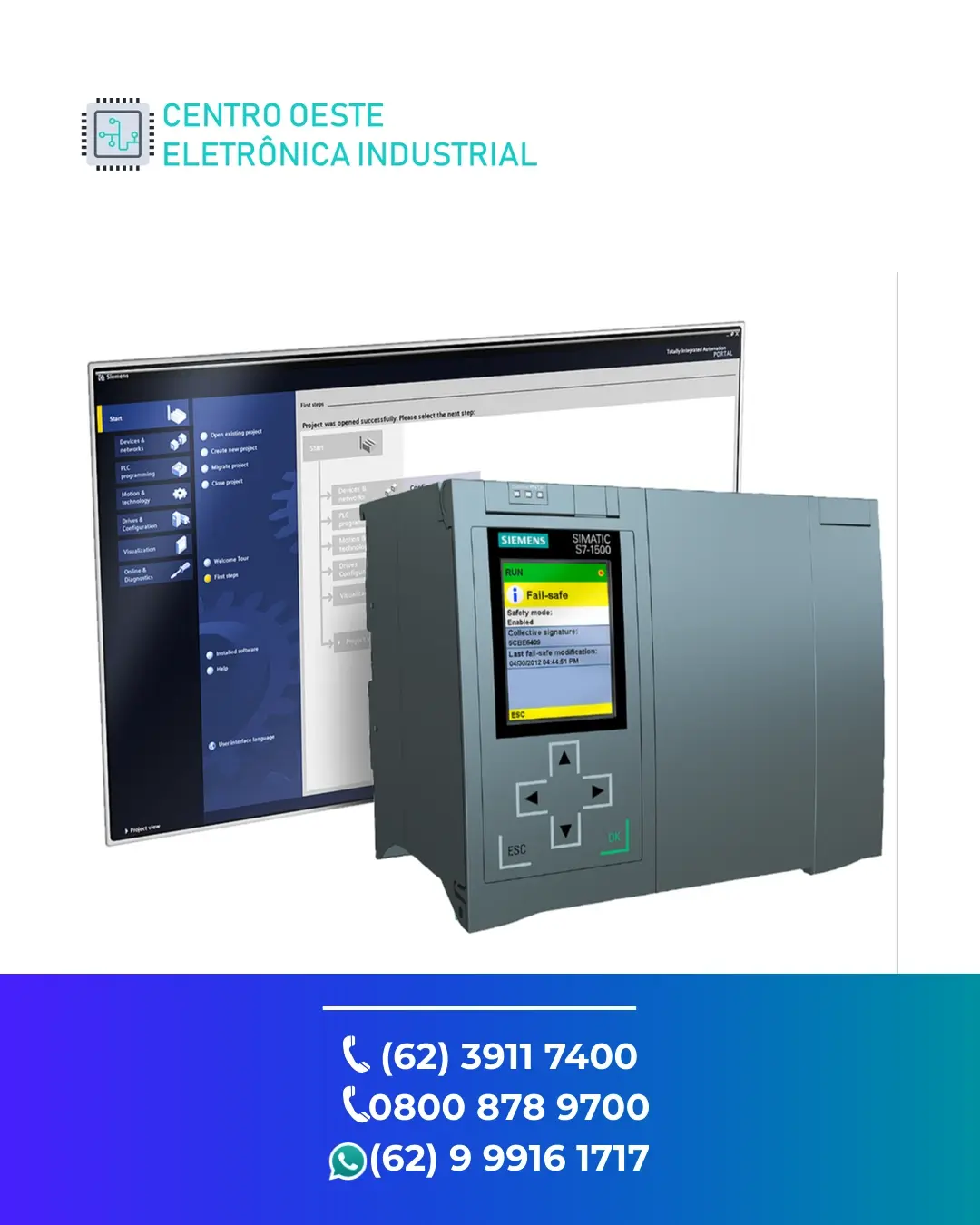SUPORTE TÉCNICO PLC SIEMENS S7 1500 GOIANIA