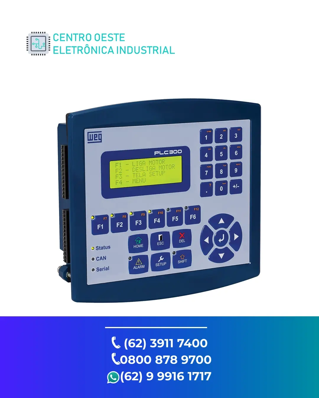 SUPORTE TÉCNICO PLC WEG PLC300 GOIANIA