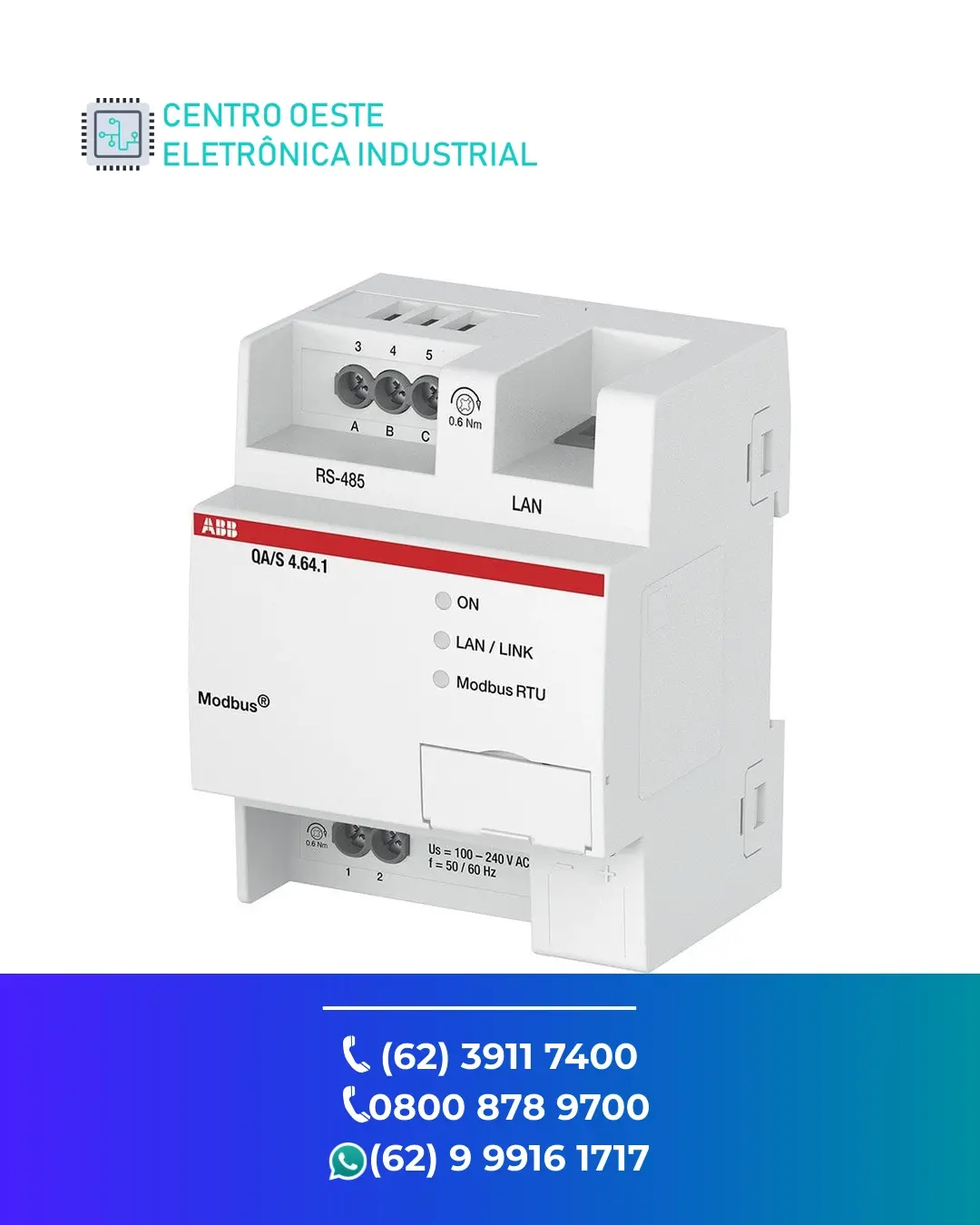 SUPORTE TÉCNICO REDE ABB MODBUS GOIÁS