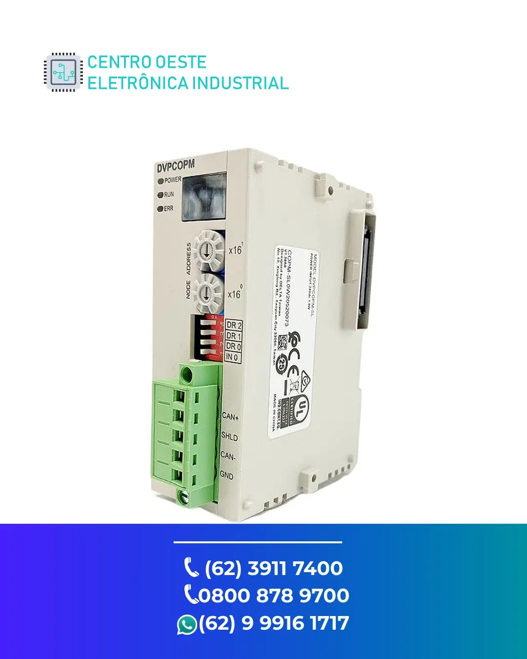 SUPORTE TÉCNICO REDE DELTA CANOPEN GOIANIA