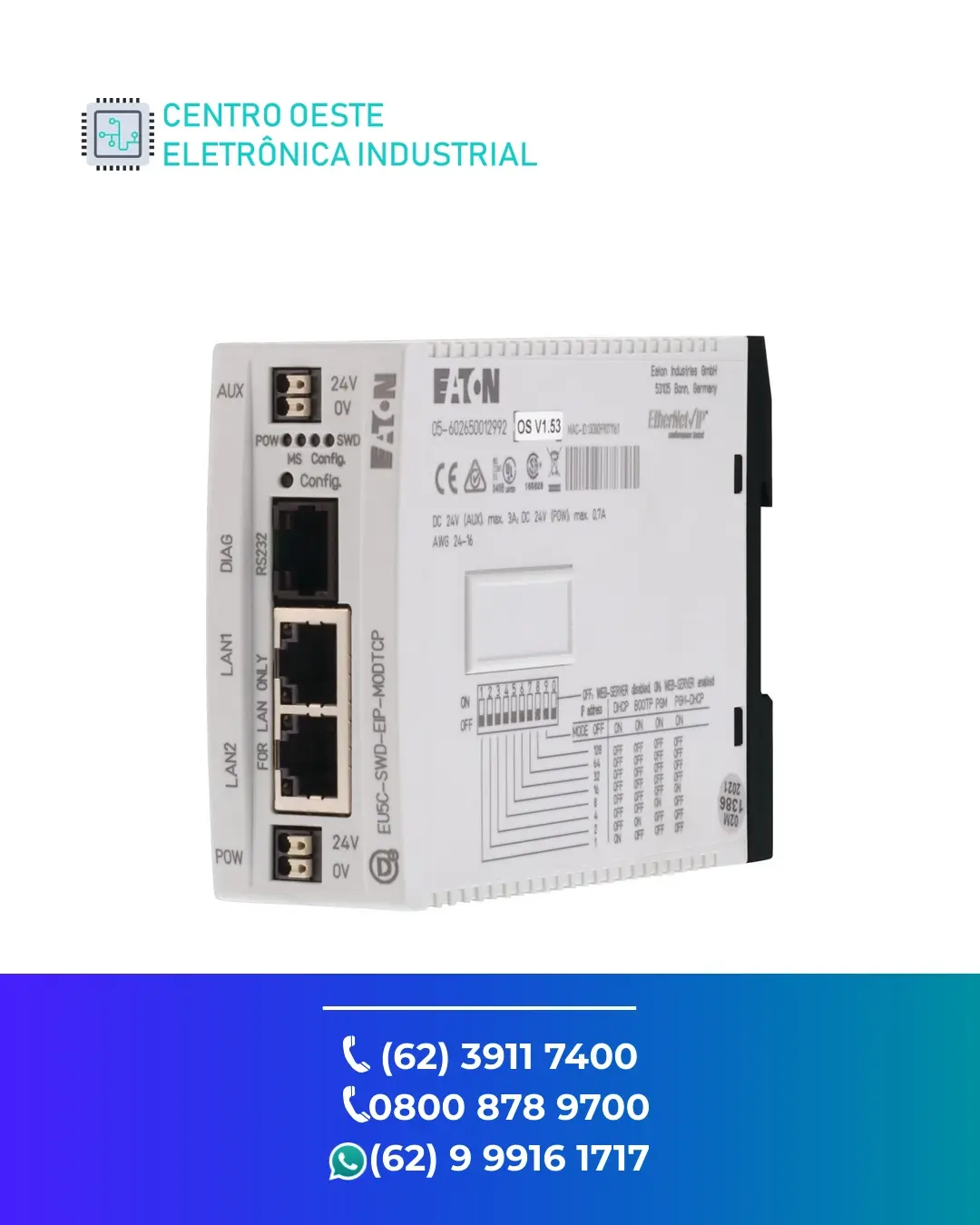 SUPORTE TÉCNICO REDE EATON ETHERNET IP BRASIL