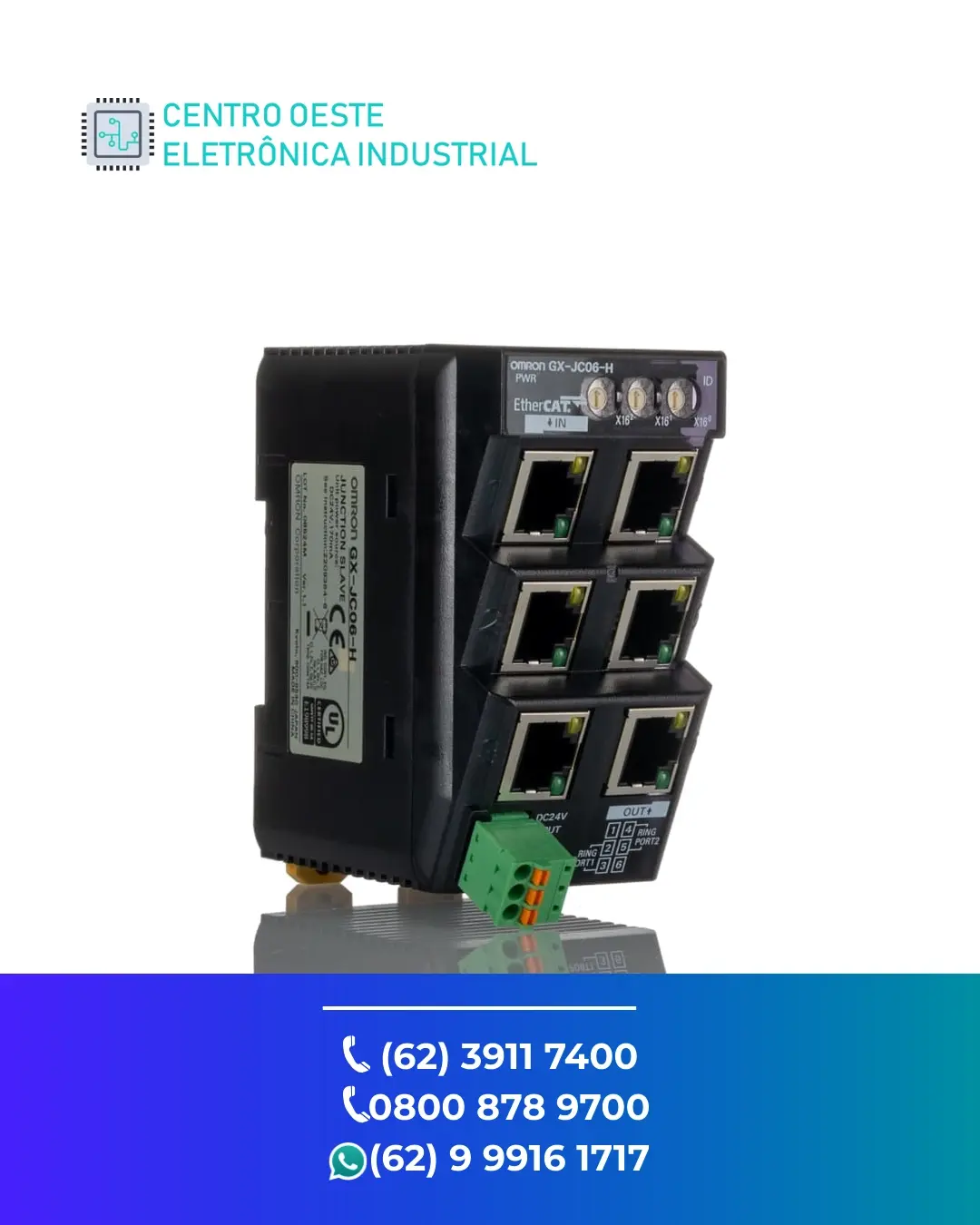 SUPORTE TÉCNICO REDE OMRON ETHERCAT GOIANIA