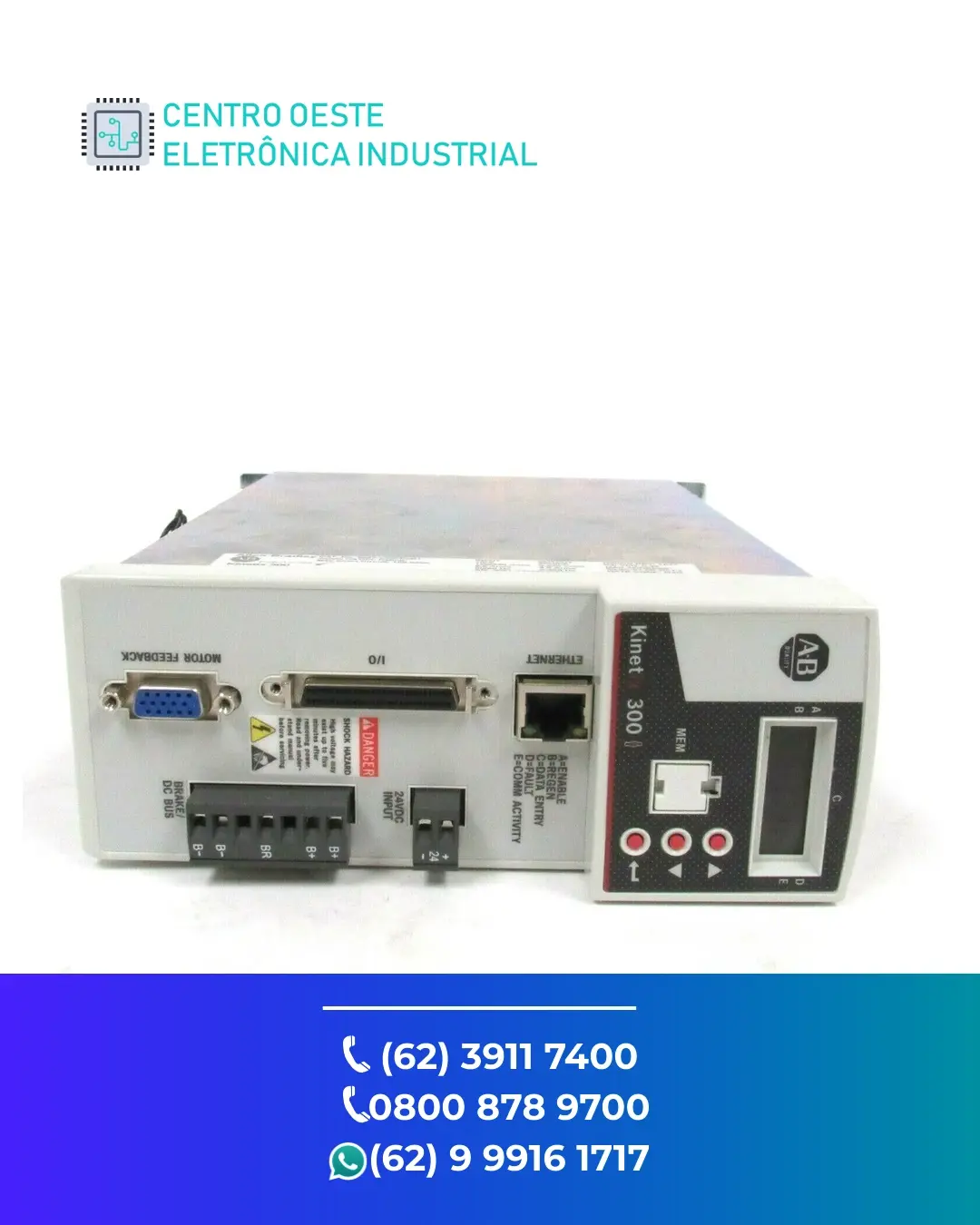 SUPORTE TÉCNICO SERVO DRIVE ALLEN BRADLEY KINETIX 300 BRASIL