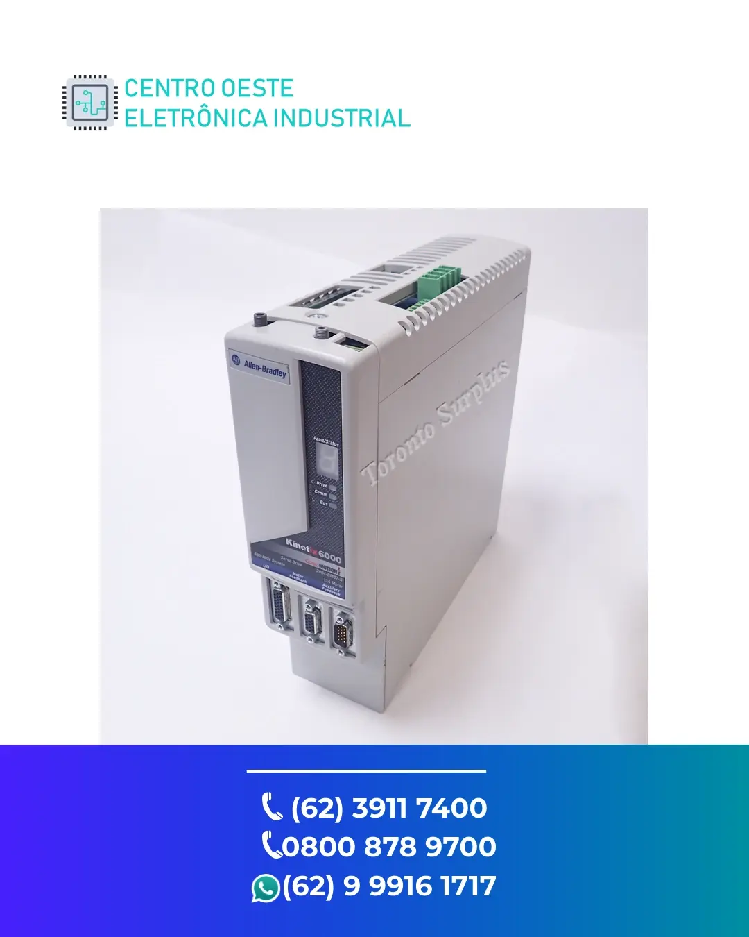 SUPORTE TÉCNICO SERVO DRIVE ALLEN BRADLEY KINETIX 6000 GOIÁS