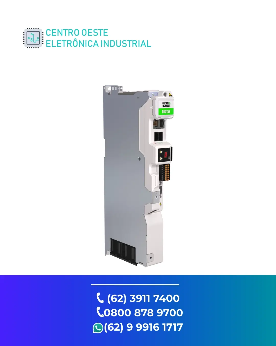 SUPORTE TÉCNICO SERVO DRIVE CONTROL TECHNIQUES DIGITAX M75 GOIANIA