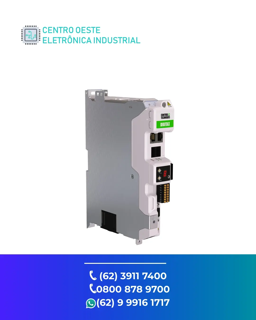 SUPORTE TÉCNICO SERVO DRIVE CONTROL TECHNIQUES DIGITAX M753 BRASIL
